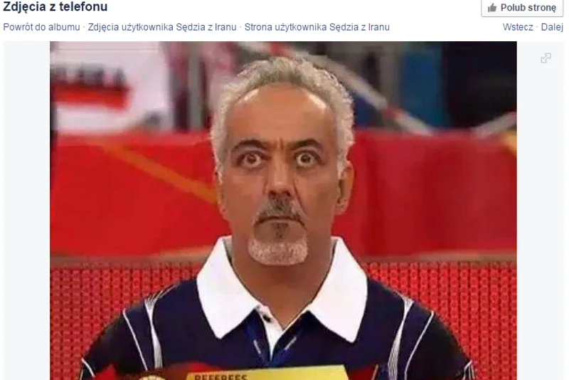 Mohammad Shahmiri, arbiter z Iranu, który został bohaterem setek memów polskich kibiców. Dzięki wideoweryfikacji skutki błędów, jakie popełniał łatwiej ograniczyć.