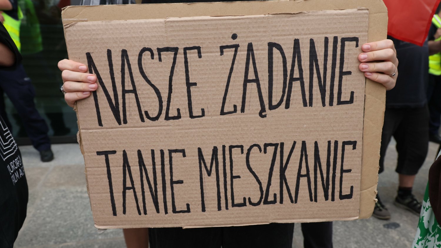 Protest przeciw programowi Mieszkanie na Start.