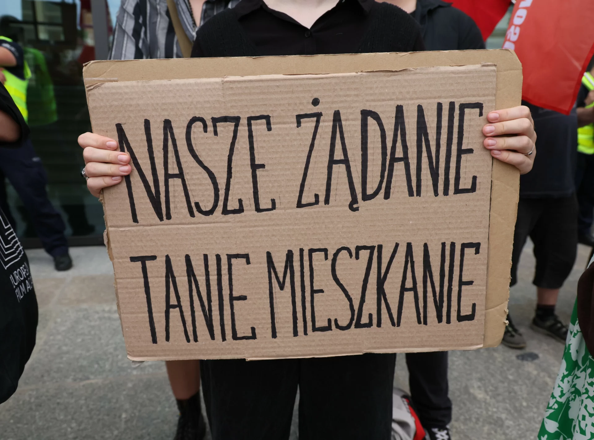 Protest przeciw programowi Mieszkanie na Start.
