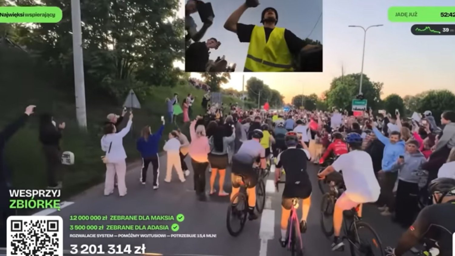 Stream ze zbiórki Łatwoganga.