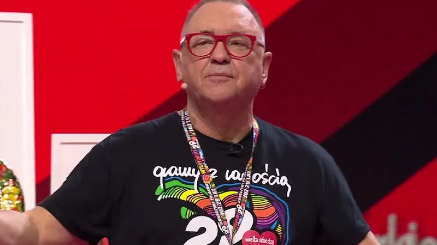 Jurek Owsiak zarządza akcją WOŚP od samego rana.