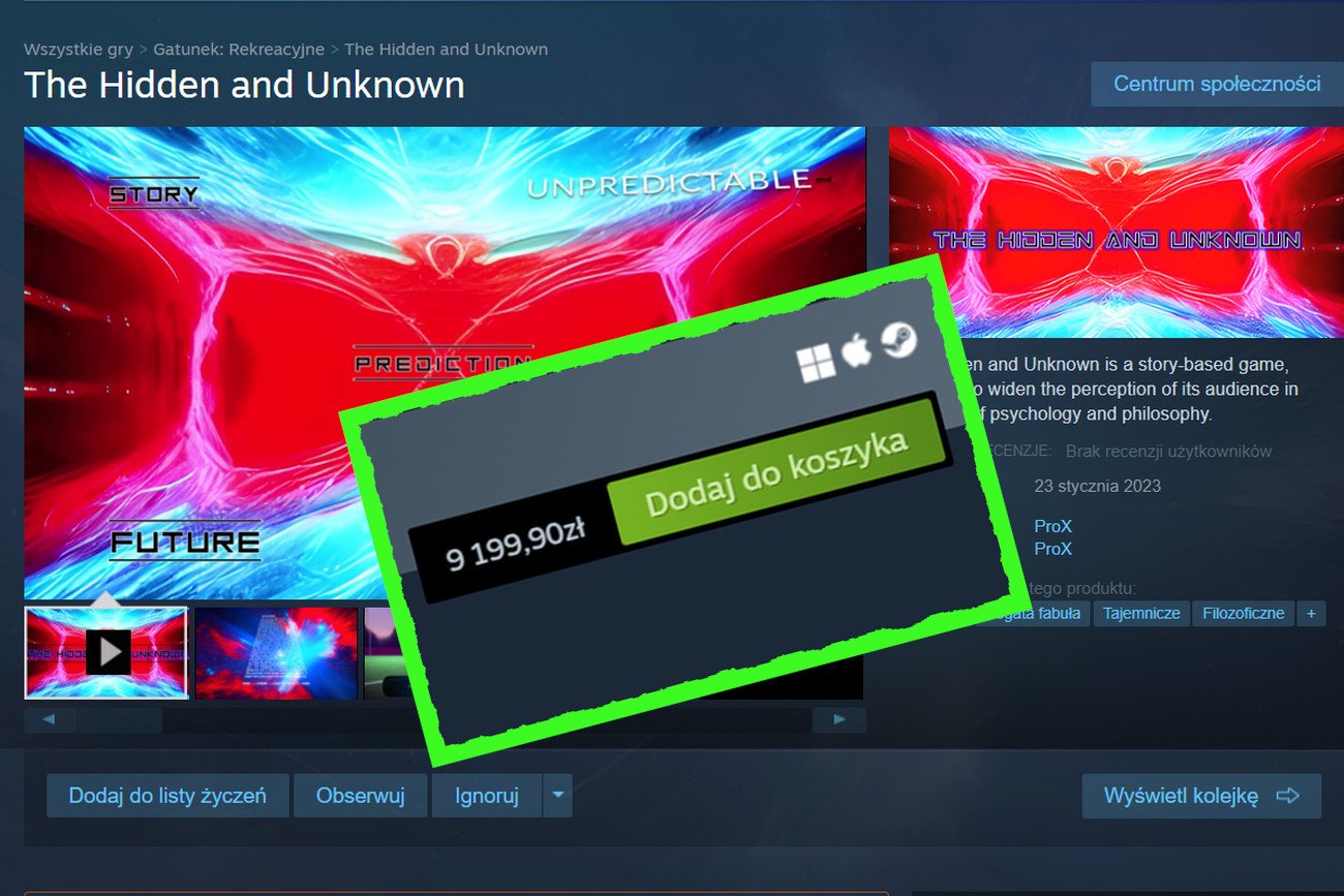 Gra "The Hidden and Unknown" jest prawdopodobnie najdroższą, z jaką może mieć do czynienia przeciętny użytkownik