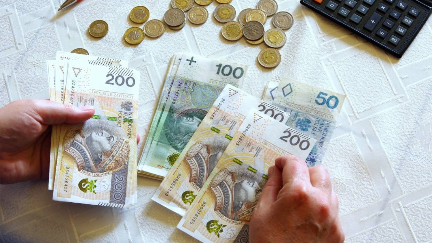 Liczenie polskich złotych - budżet domowy