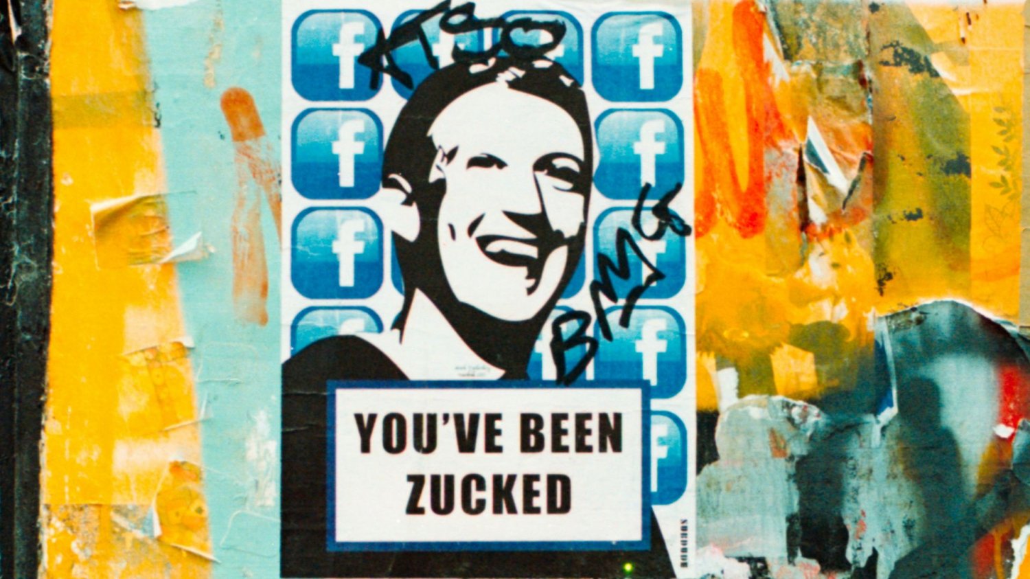 "Zuckowano cię" mówi graffiti. Mark Zuckerberg ma być niezadowolony z postępów prac nad rozwojem AI, któremu narzuca zabójcze tempo.