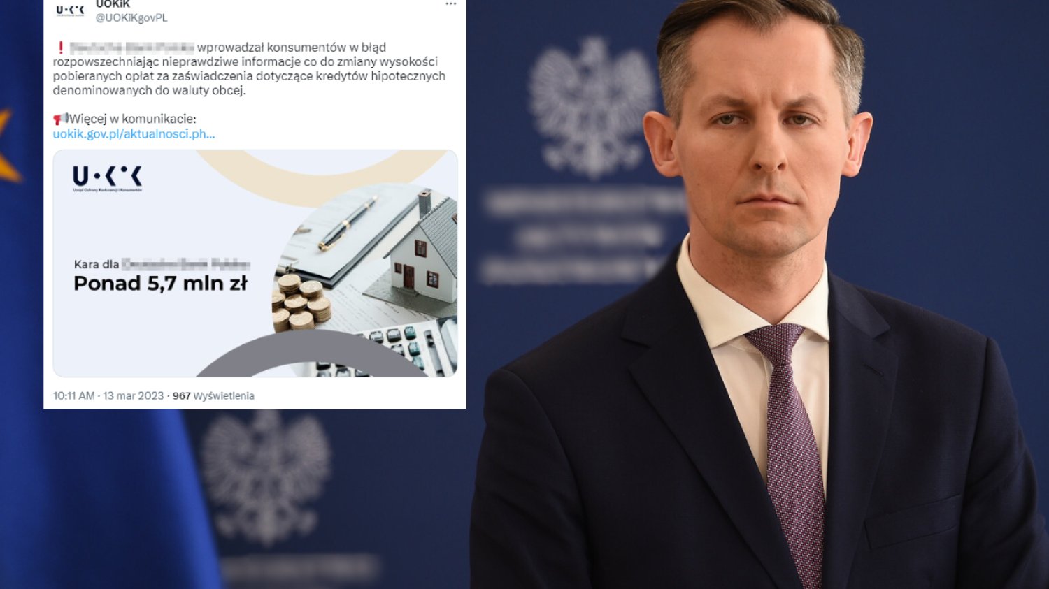 Prezes UOKiK-u Tomasz Chróstny nałożył karę na jeden z banków