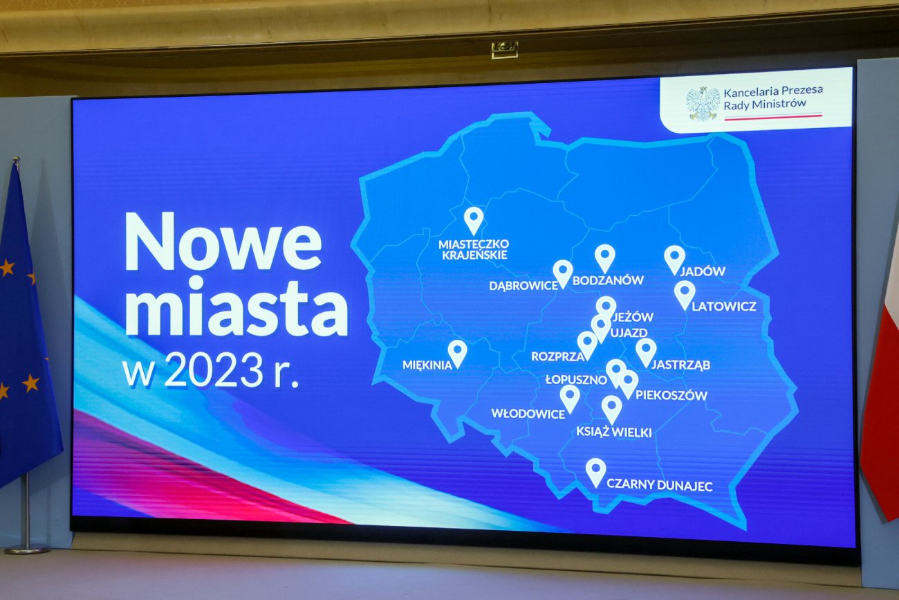 15 miejscowości zyska status miast