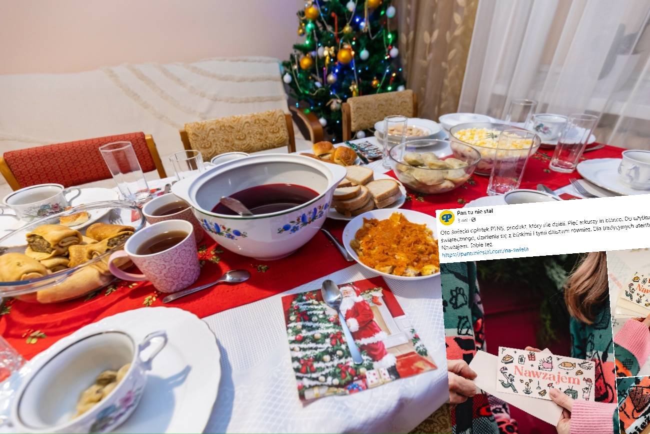 Stół wigilijny.