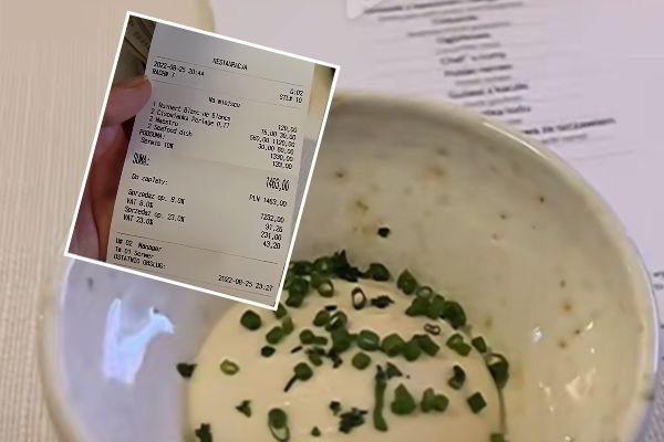 Paragon z restauracji włoskiego kucharza