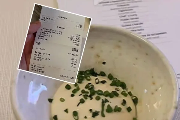 Paragon z restauracji włoskiego kucharza