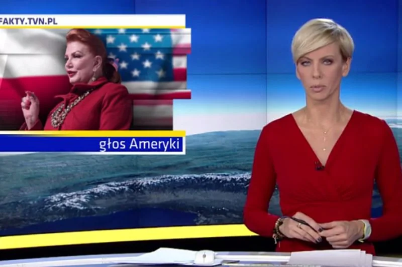 Anita Werner zapowiadająca materiał o komentarzach nt. listu ambasadorki USA