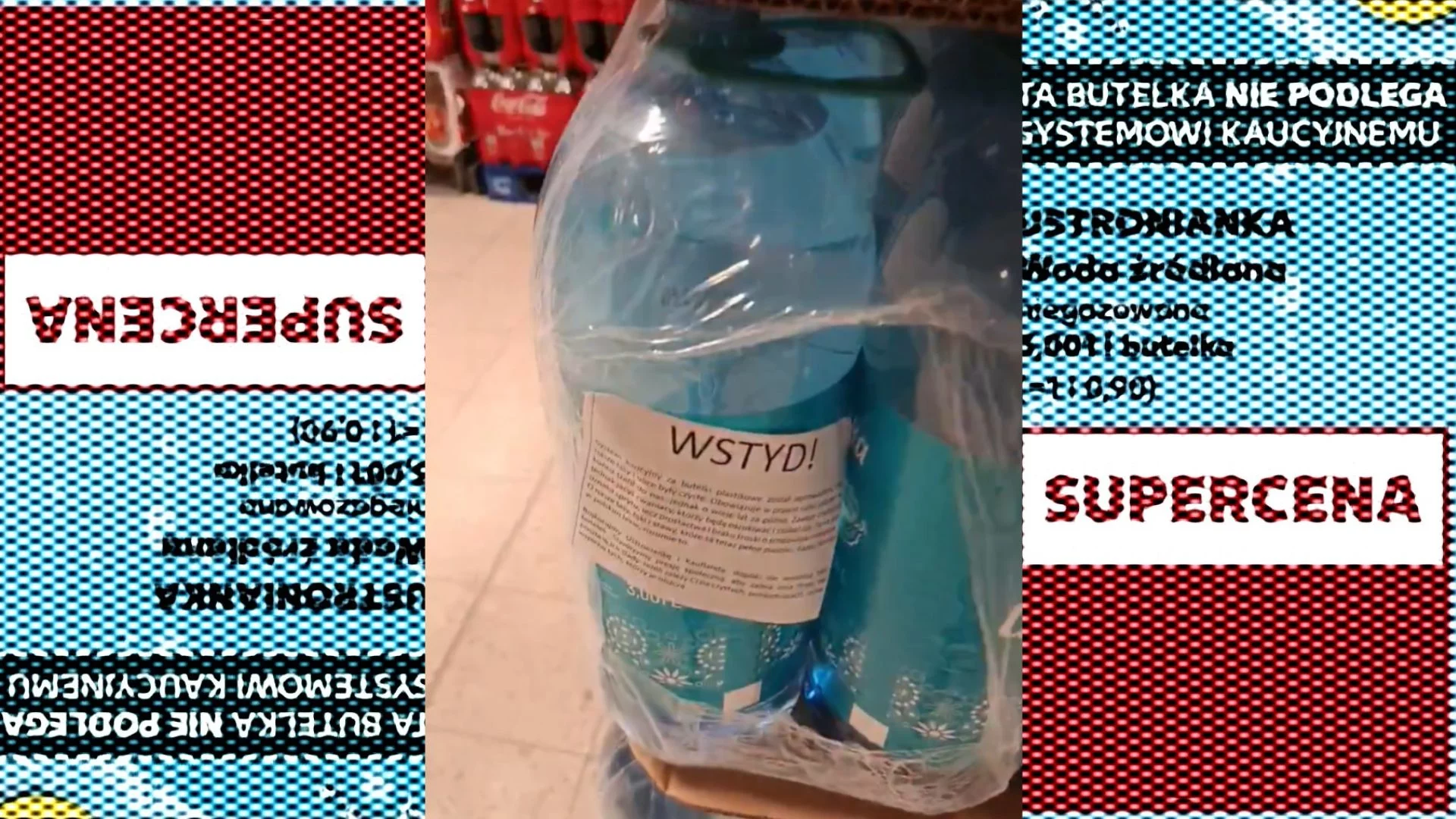 Afera butelkowa. Były radny rozlepia kartki wstydu, a internet miesza go z błotem