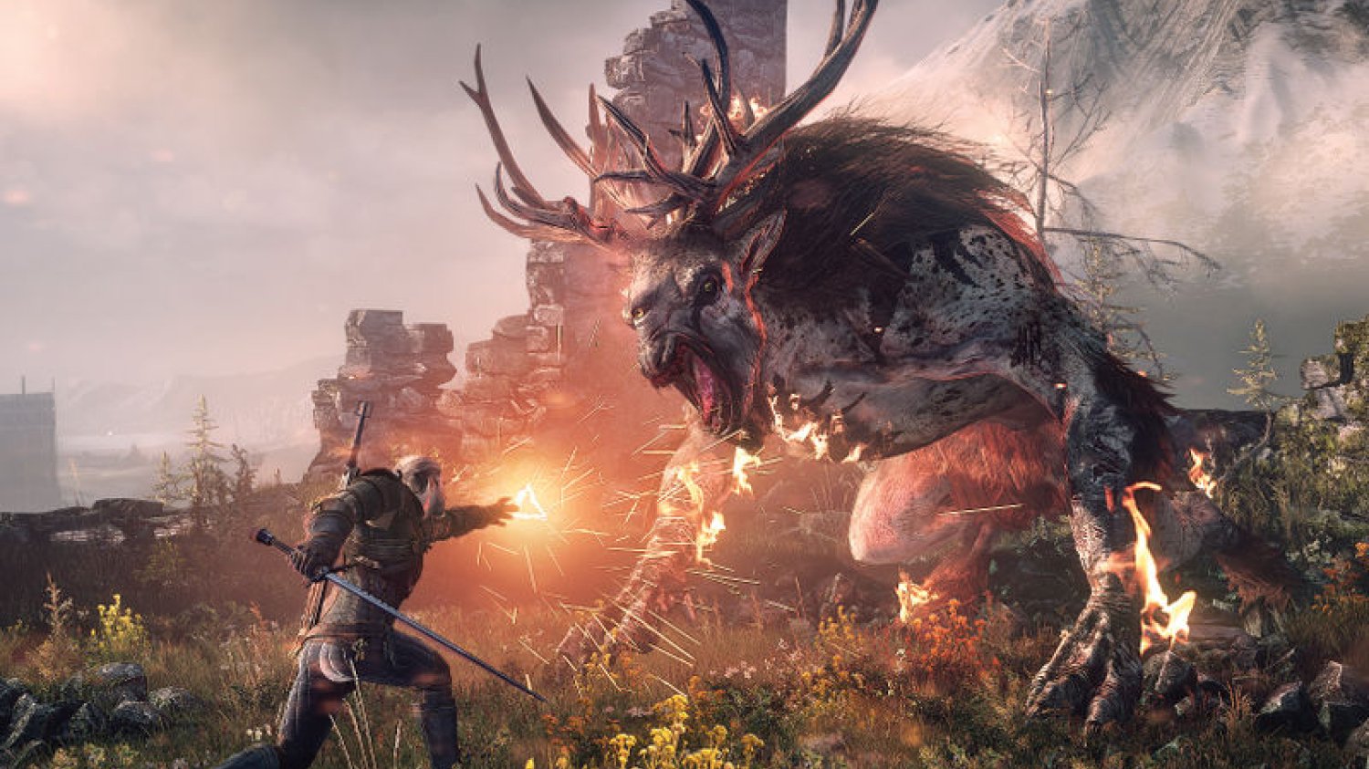 Kadr promocyjny gry "Wiedźmin 3: Dziki Gon" firmy CD Projekt Red.