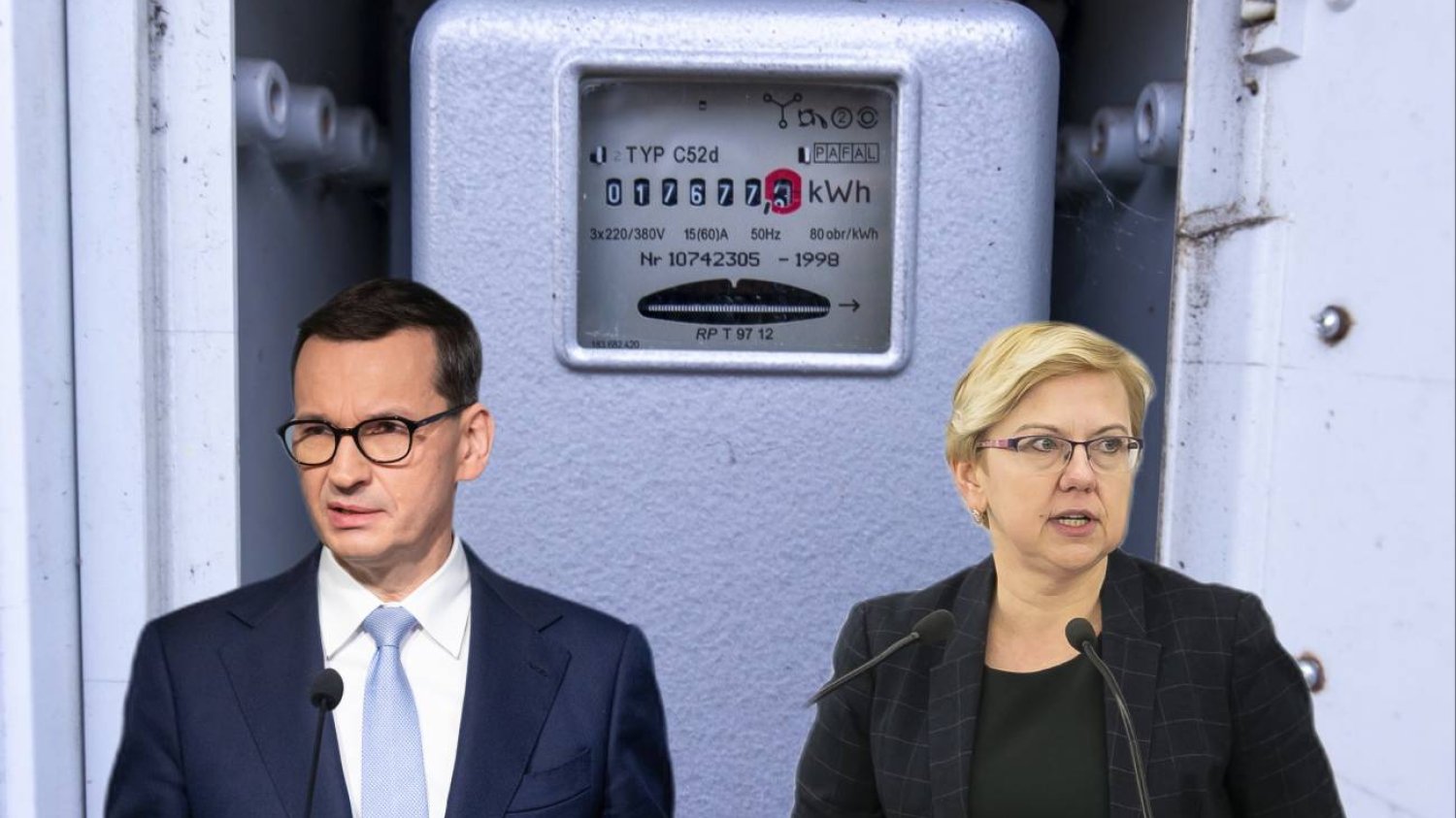 Mateusz Morawiecki, Anna Moskwa, licznik prądu.