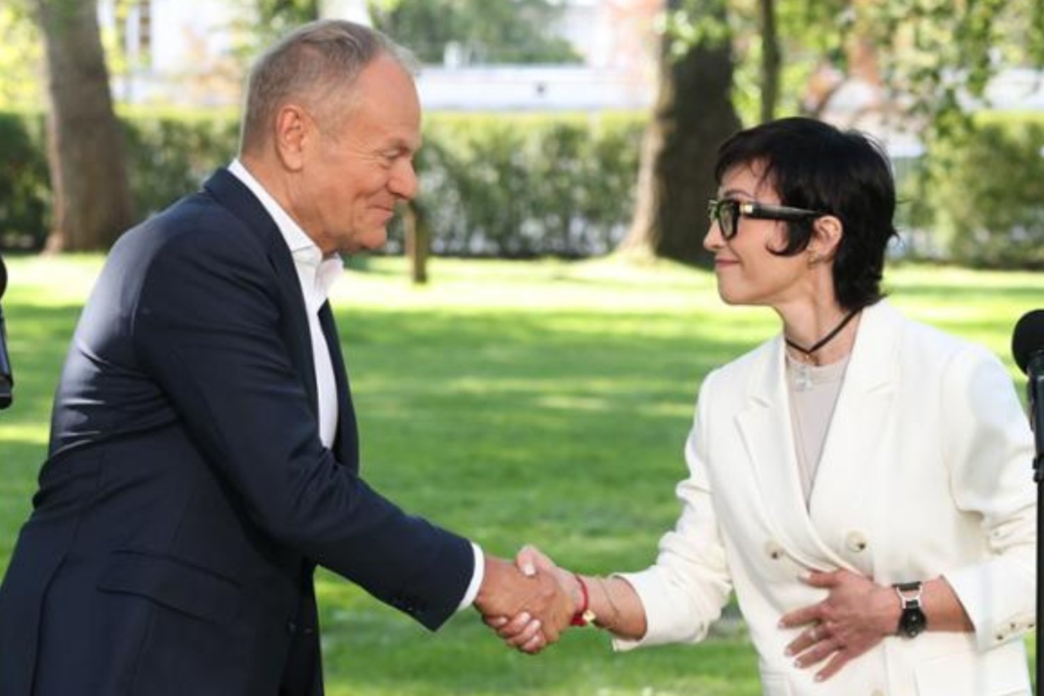 Barbara Mróz-Gorgoń i Donald Tusk