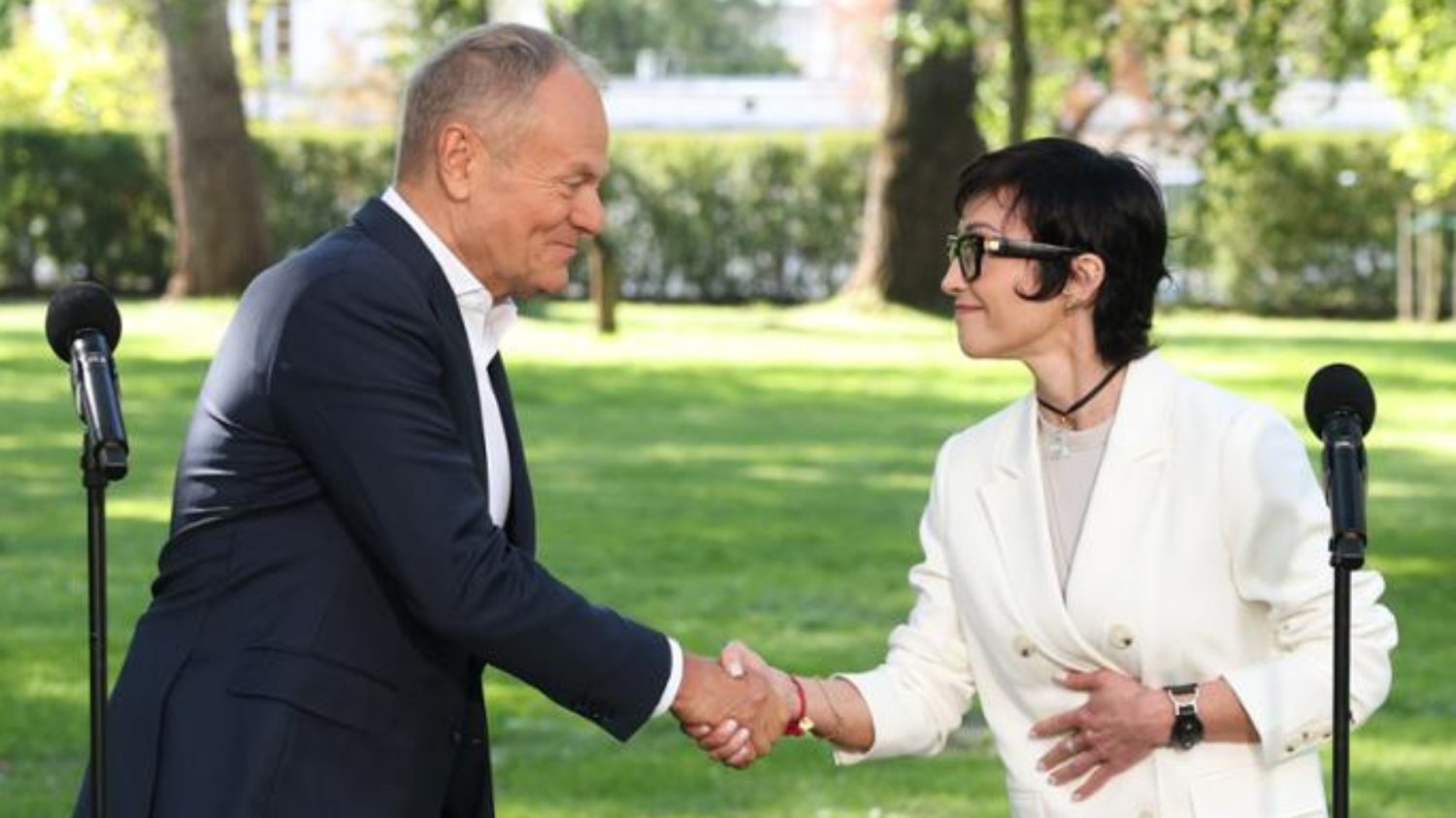 Barbara Mróz-Gorgoń i Donald Tusk