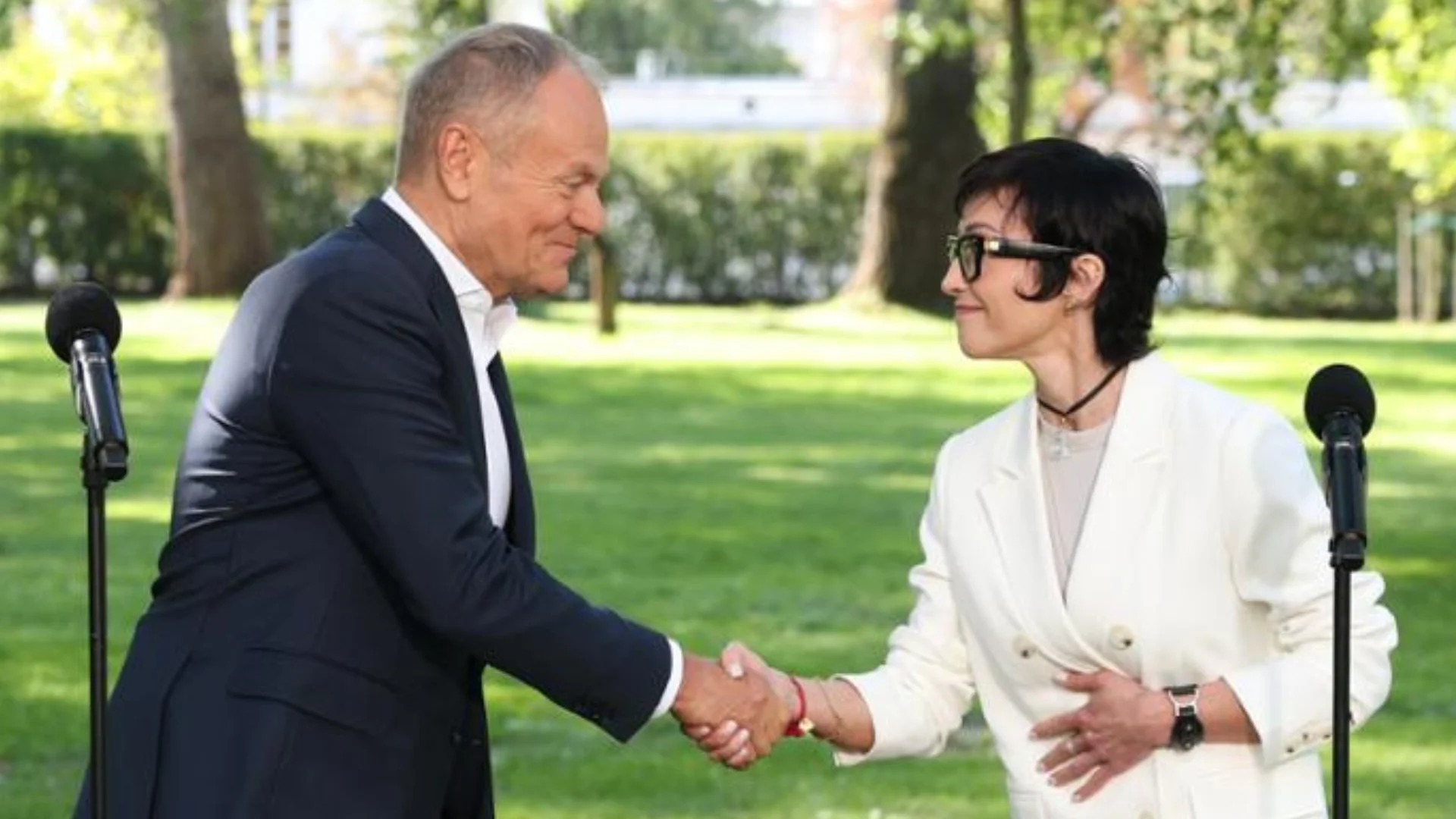 Barbara Mróz-Gorgoń i Donald Tusk