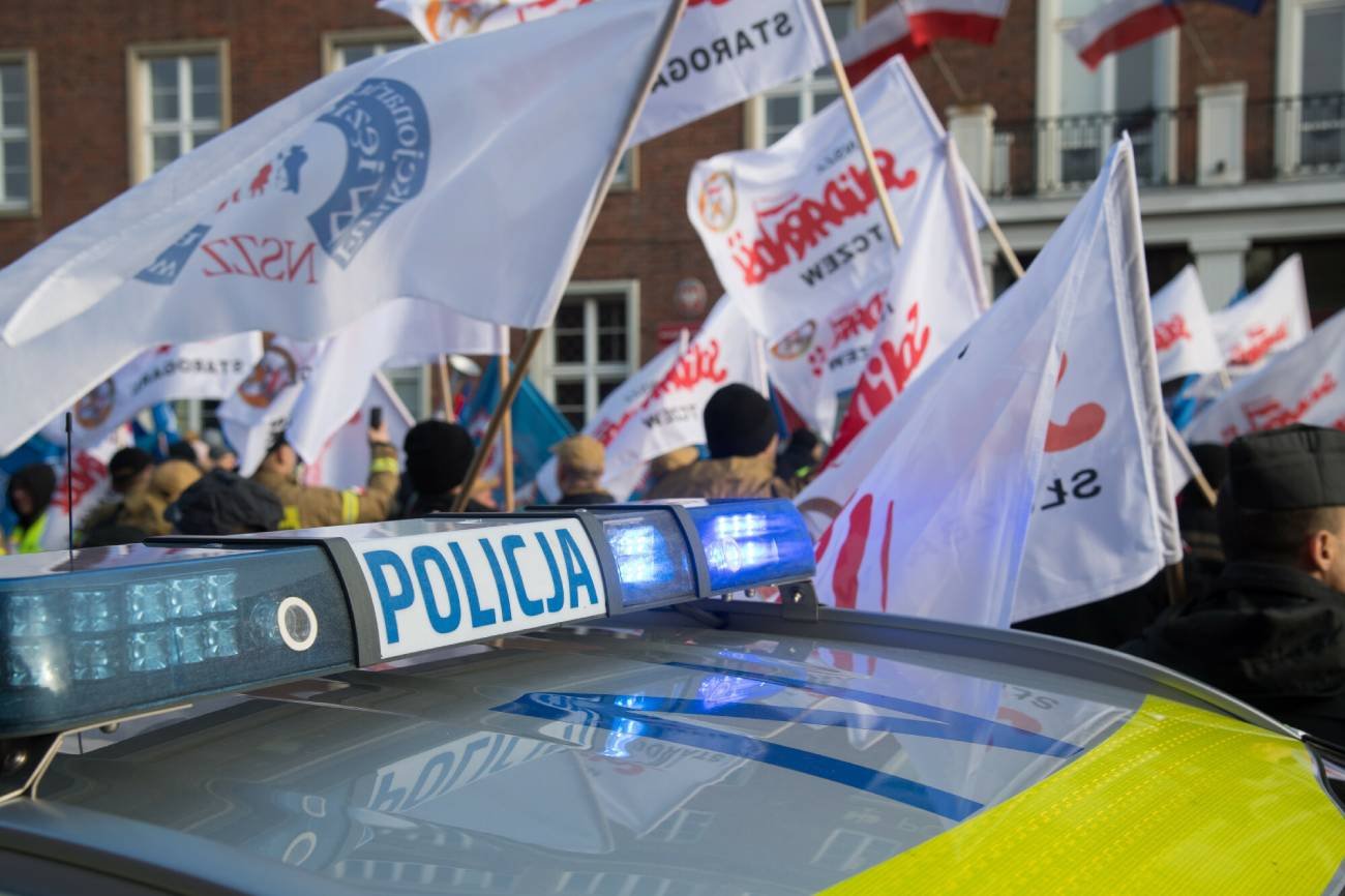 Protest policjantów.
