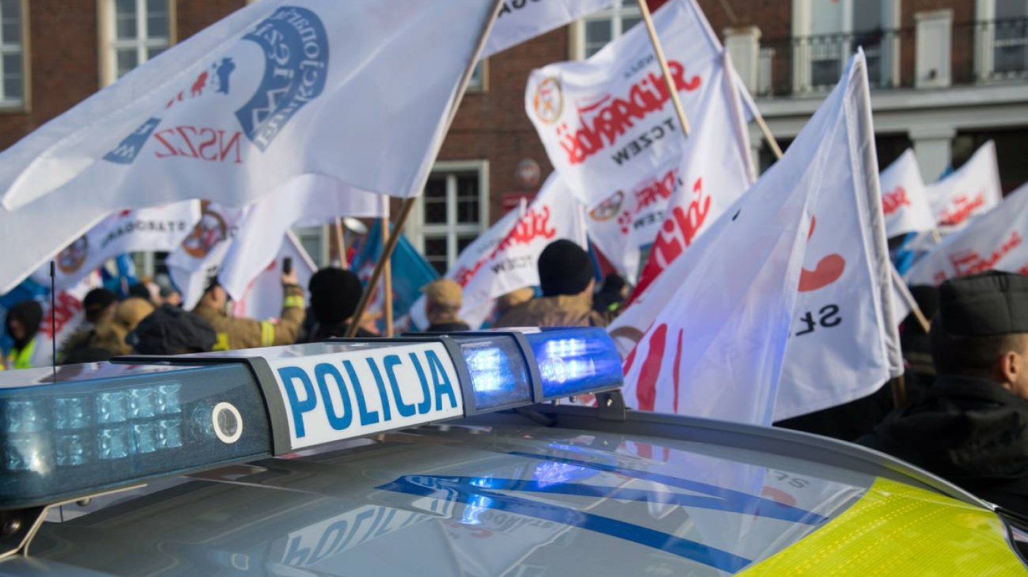 Protest policjantów.