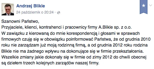 Treść zaskakującego oświadczenia prof. Blikle