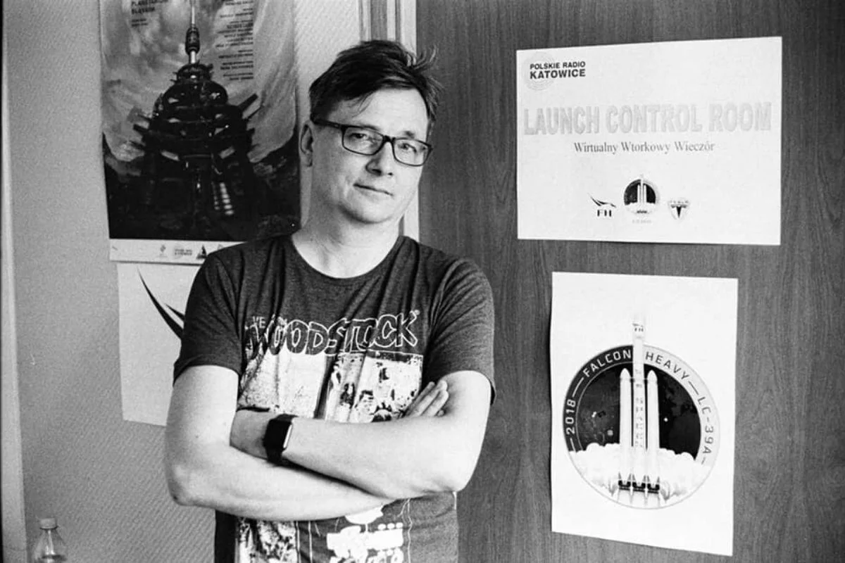 Jarosław Juszkiewicz od 30 lat jest również dziennikarzem naukowym w Radiu Katowice.