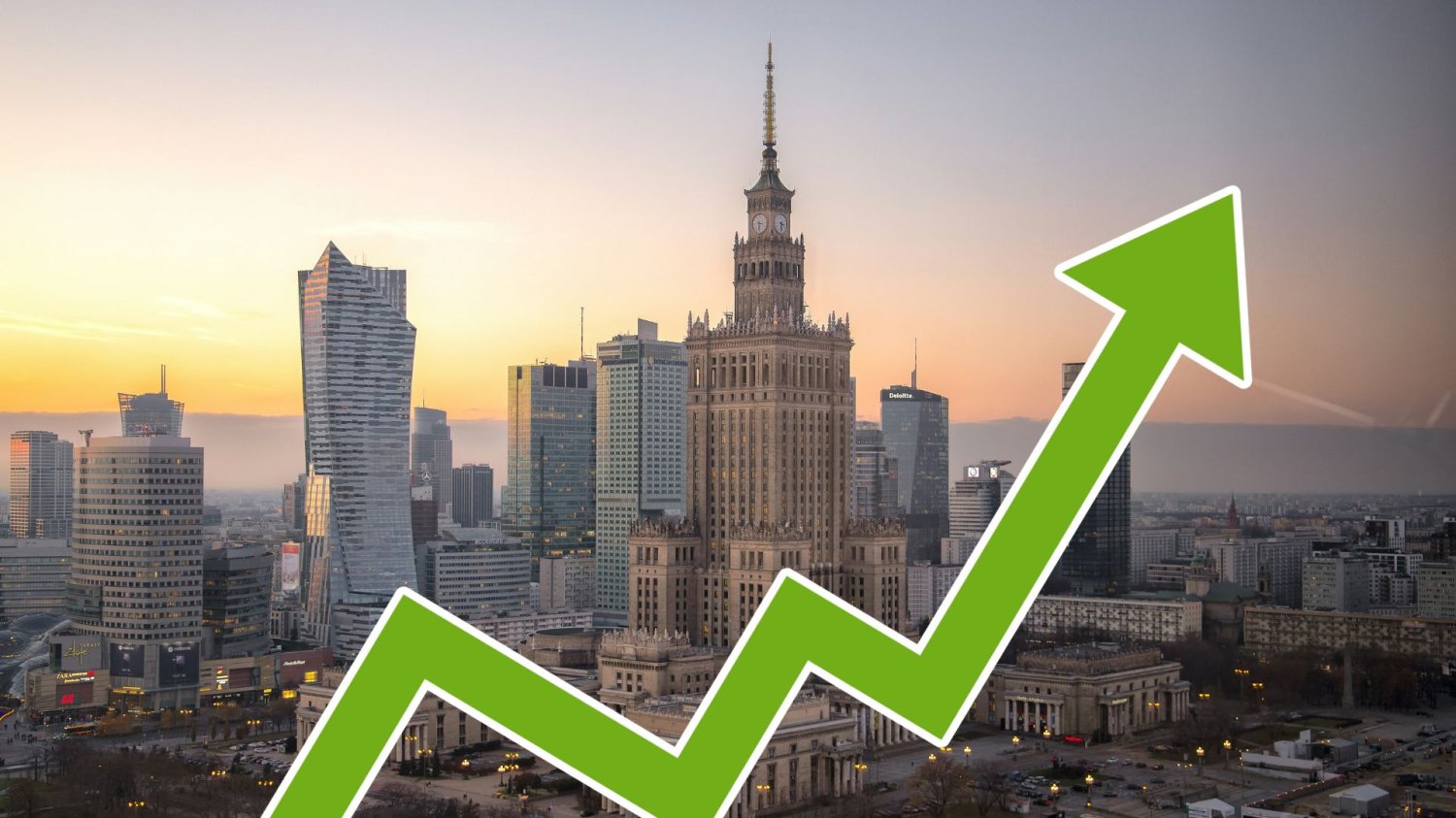 Warszawa, wzrost PKB.