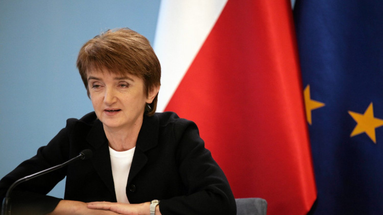 Maria Wasiak - Minister Infrastruktury i Rozwoju.