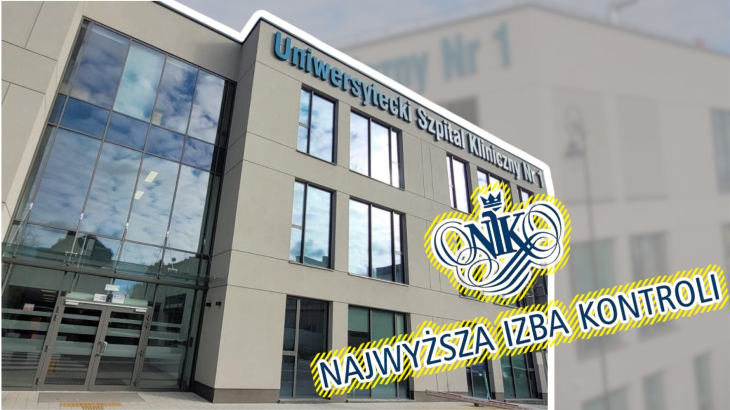 Uniwersytecki Szpital Kliniczny nr 1 w Lublinie. Logo Najwyższej Izby Kontroli.