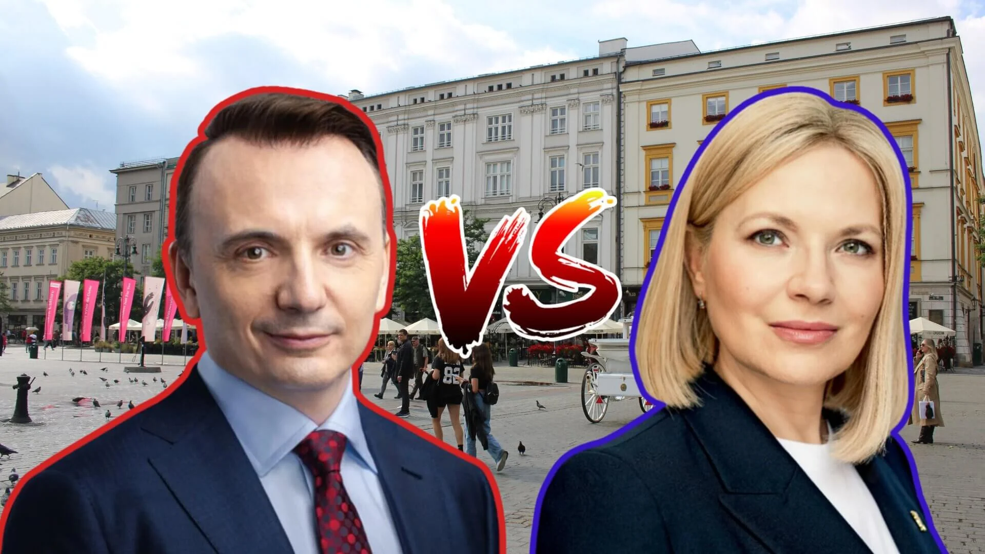 Nowa analiza sugeruje, kto zostanie w niedzielę prezydentem Krakowa. Zaskakujące dane Kraków, na 1. planie Łukasz Gibała, Monika Piątkowska