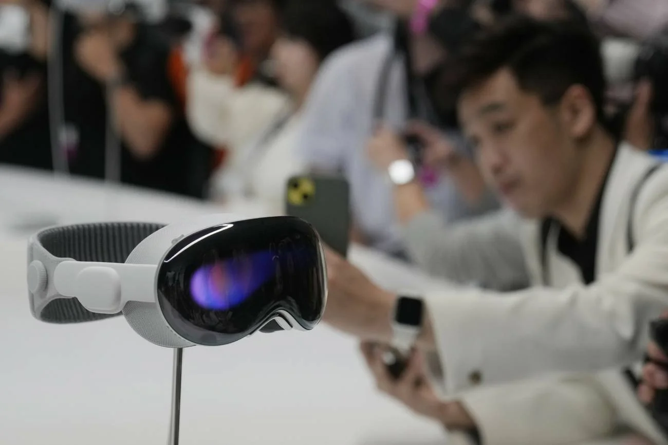 Pokaz gogli Apple Vision Pro.