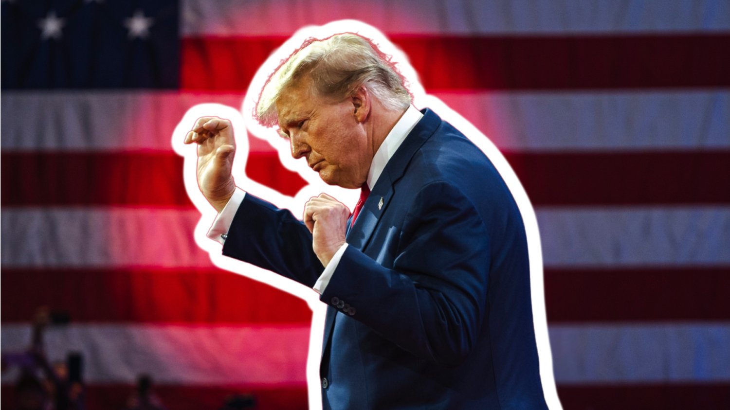 Donald Trump nałożył nowe cła. Wiemy, jak może skorzystać na tym Polska Tańczący Donald Trump