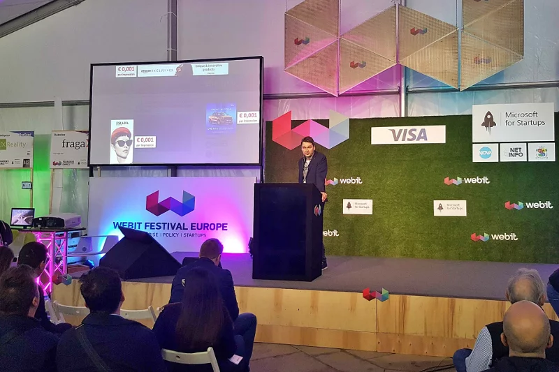 Prezentacja rozwiązania Adquesto na konferencji technologicznej Webit w Sofii (Bułgaria)