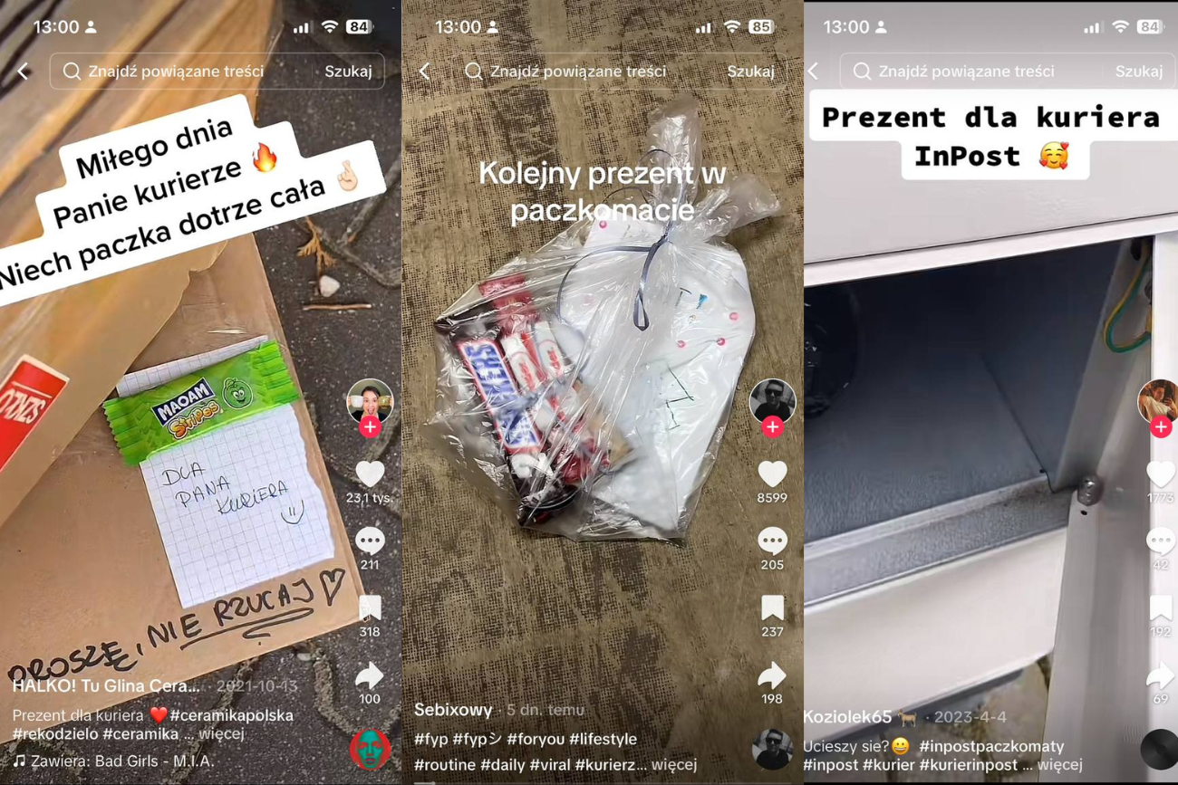 W 2022 roku przed świętami wiele osób dzieliło się w internecie taką praktyką. Powstał wtedy hasztag #dlakuriera, którym użytkownicy TikToka podpisywali wideo, na którym umieszczali prezent w skrytkach paczkomatów.