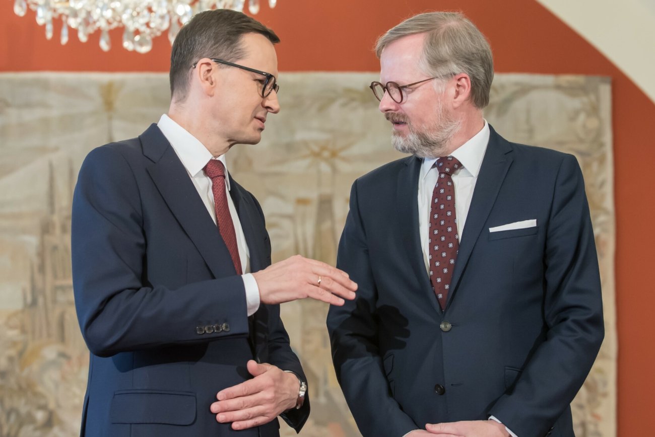 Mateusz Morawiecki i Petr Fiala