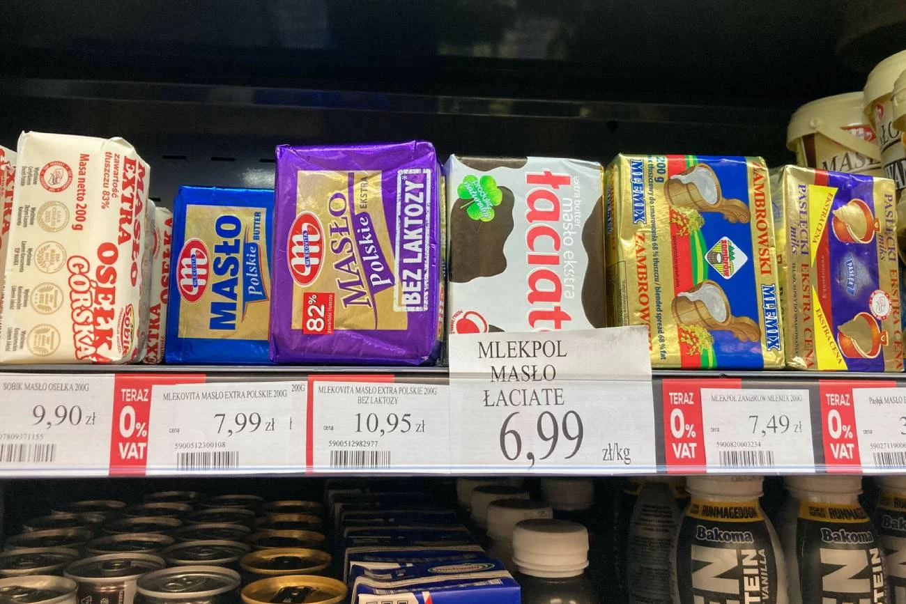 Masło na półce.