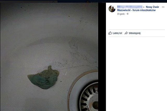 Strzęp, który wyleciał z napoju