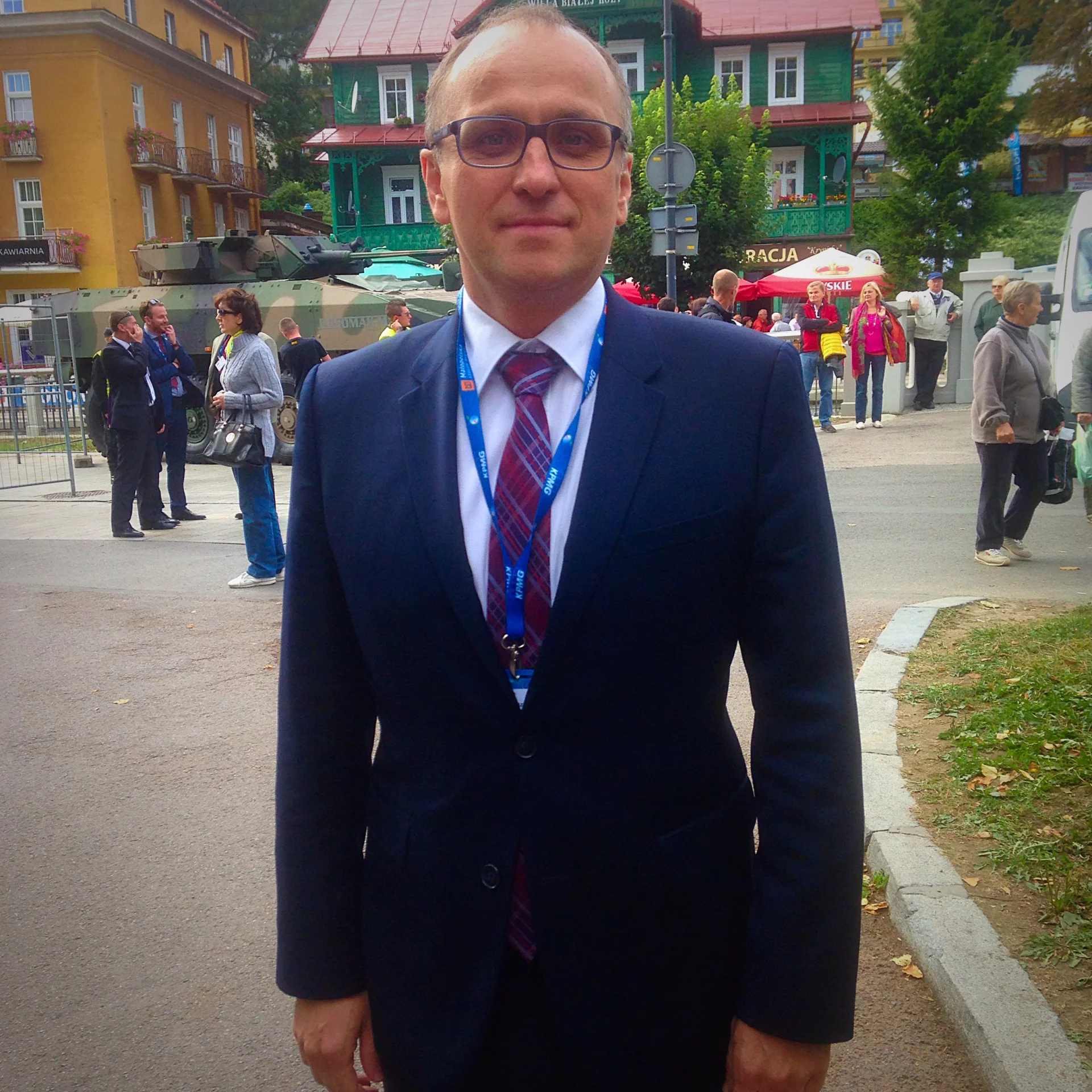 Dariusz Stolarczyk, wiceprezes i szef operacyjny Ruch SA podczas XXV Forum Ekonomicznego w Krynicy