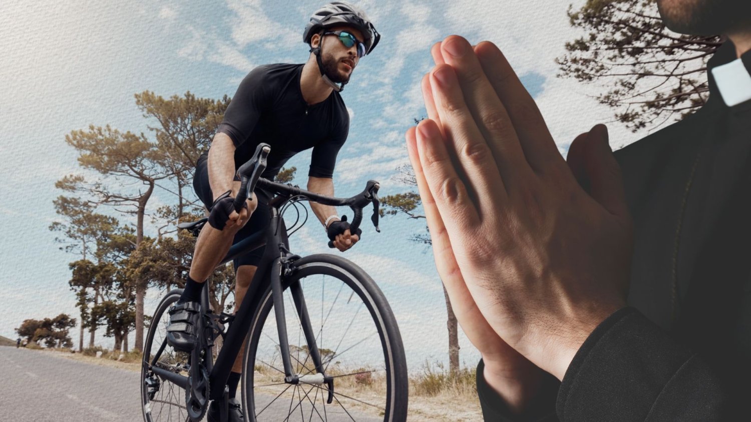 Ksiądz oraz rowerzysta. Polski ksiądz jak Łatwogang. Teraz na rowerze przejedzie przez USA