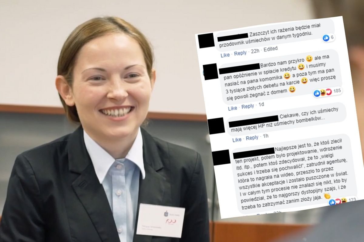 Uśmiechy pracowników oddziałów banku liczone są za pomocą specjalnego sensora, postawionego na biurku.