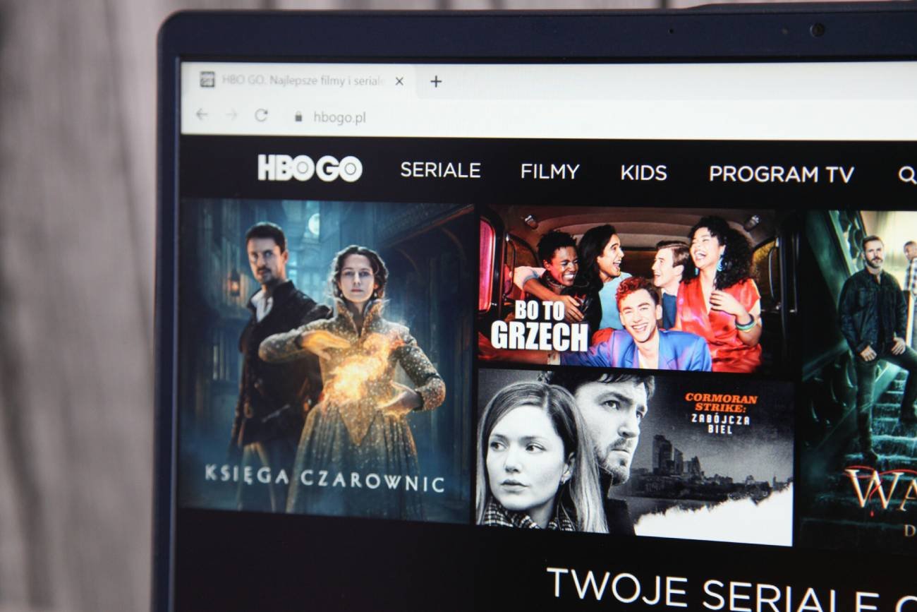 Ekran z aplikacją HBO GO