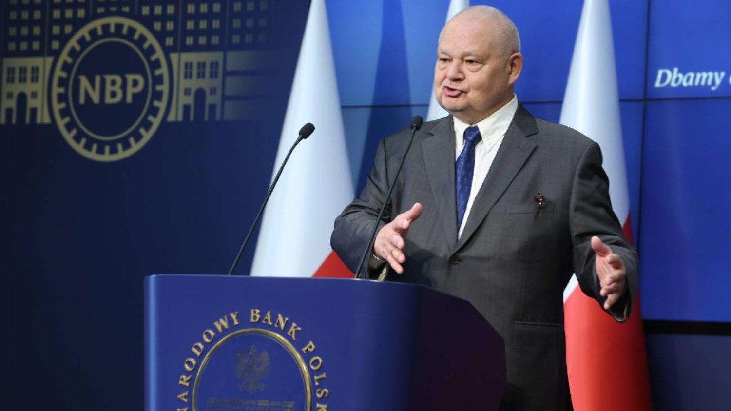 Listopadowa konferencja Adama Glapińskiego.