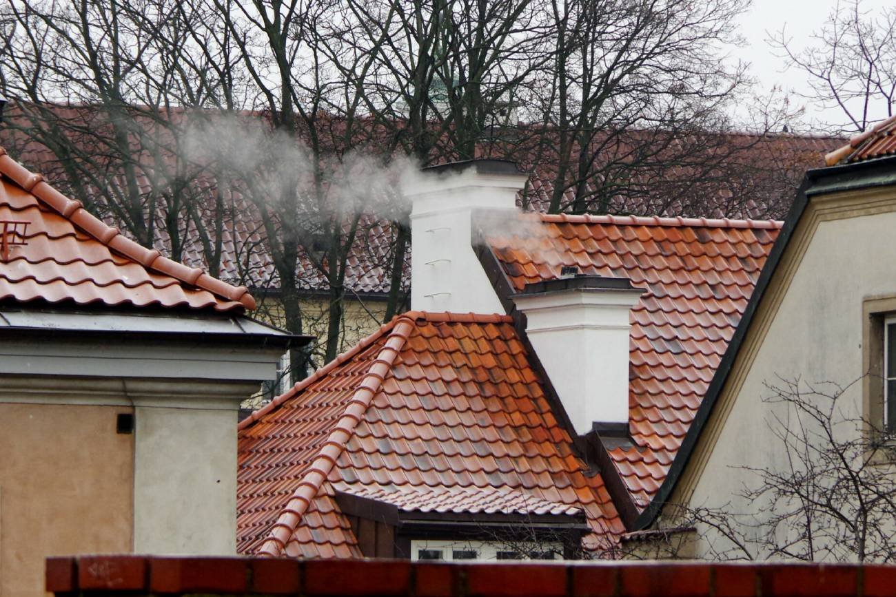dym z komina