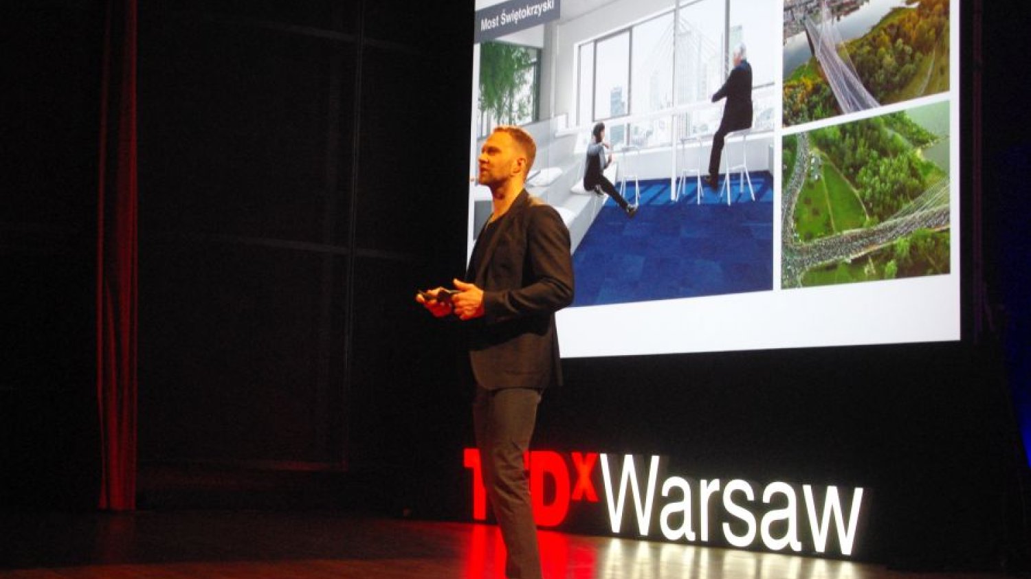 Bogusz Parzyszek podczas TEDxWarsaw 2016 opowiada o biurze, które wygląda jak Warszawa