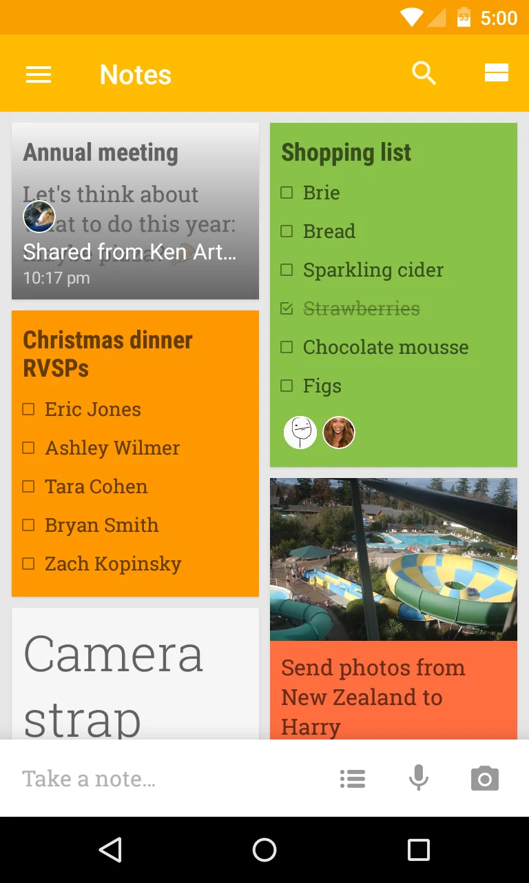 Tak wygląda aplikacja Google Keep