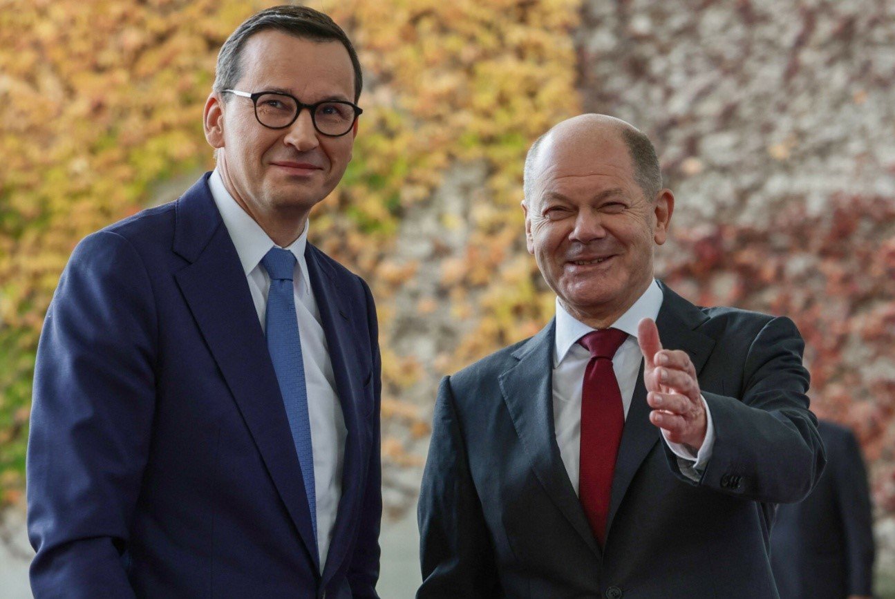 Mateusz Morawiecki, Olaf Scholz.
