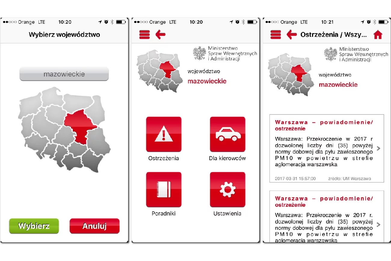 RSO to darmowa, powszechna usługa Ministerstwa Spraw Wewnętrznych i Administracji oraz wojewodów umożliwiająca powiadamianie obywateli o zagrożeniach.