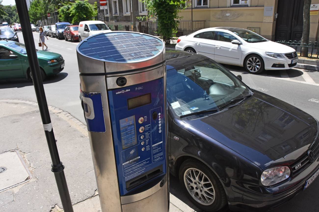 Parkomat w Krakowie.