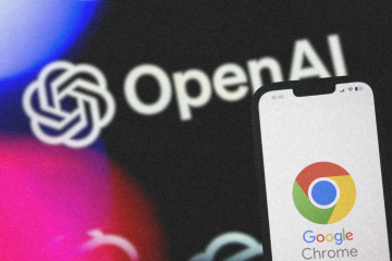 Logo Chrome i OpenAI.