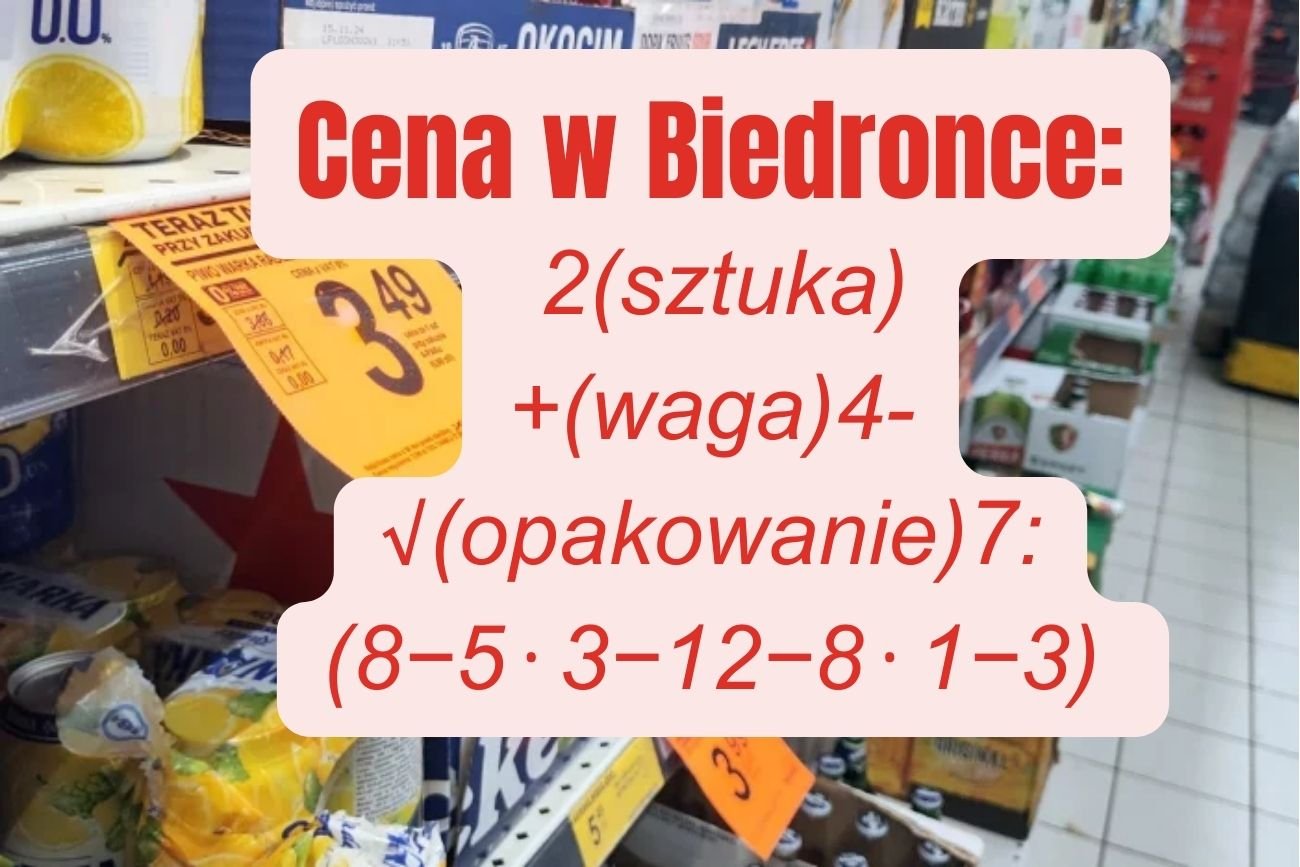 Biedronka znów kombinuje z cenówkami.