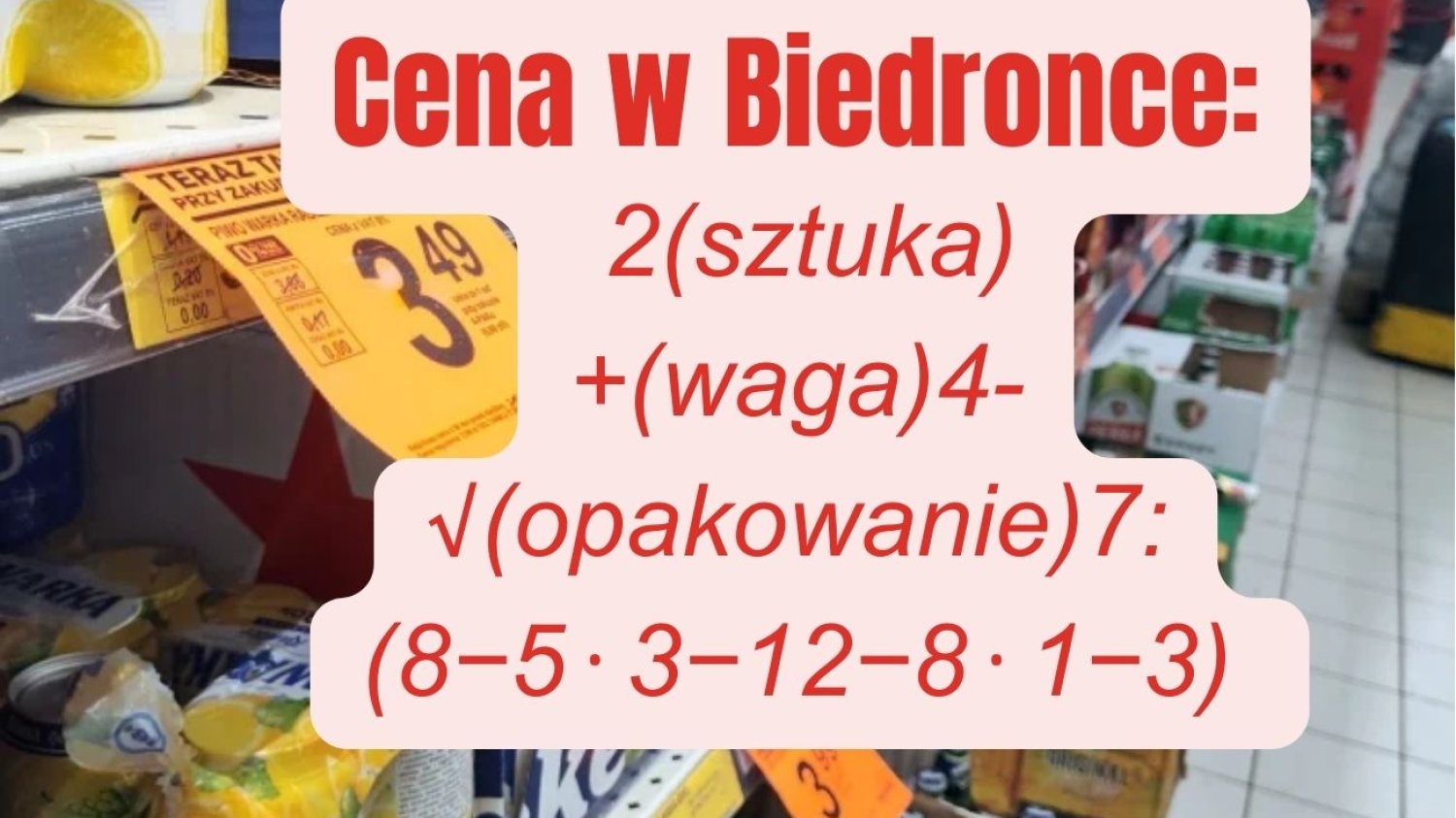 Biedronka znów kombinuje z cenówkami.