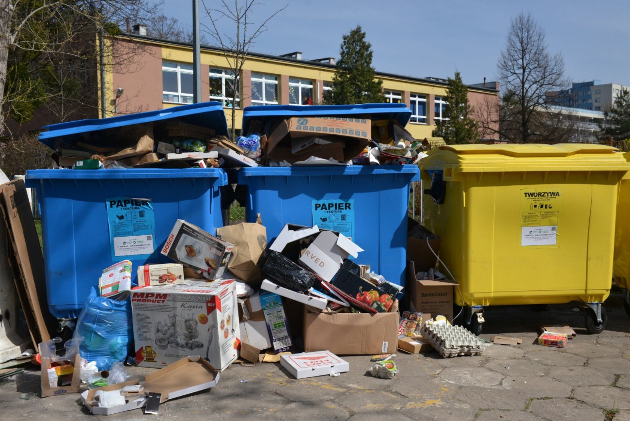 Śmietnik w centrum Wrocławia